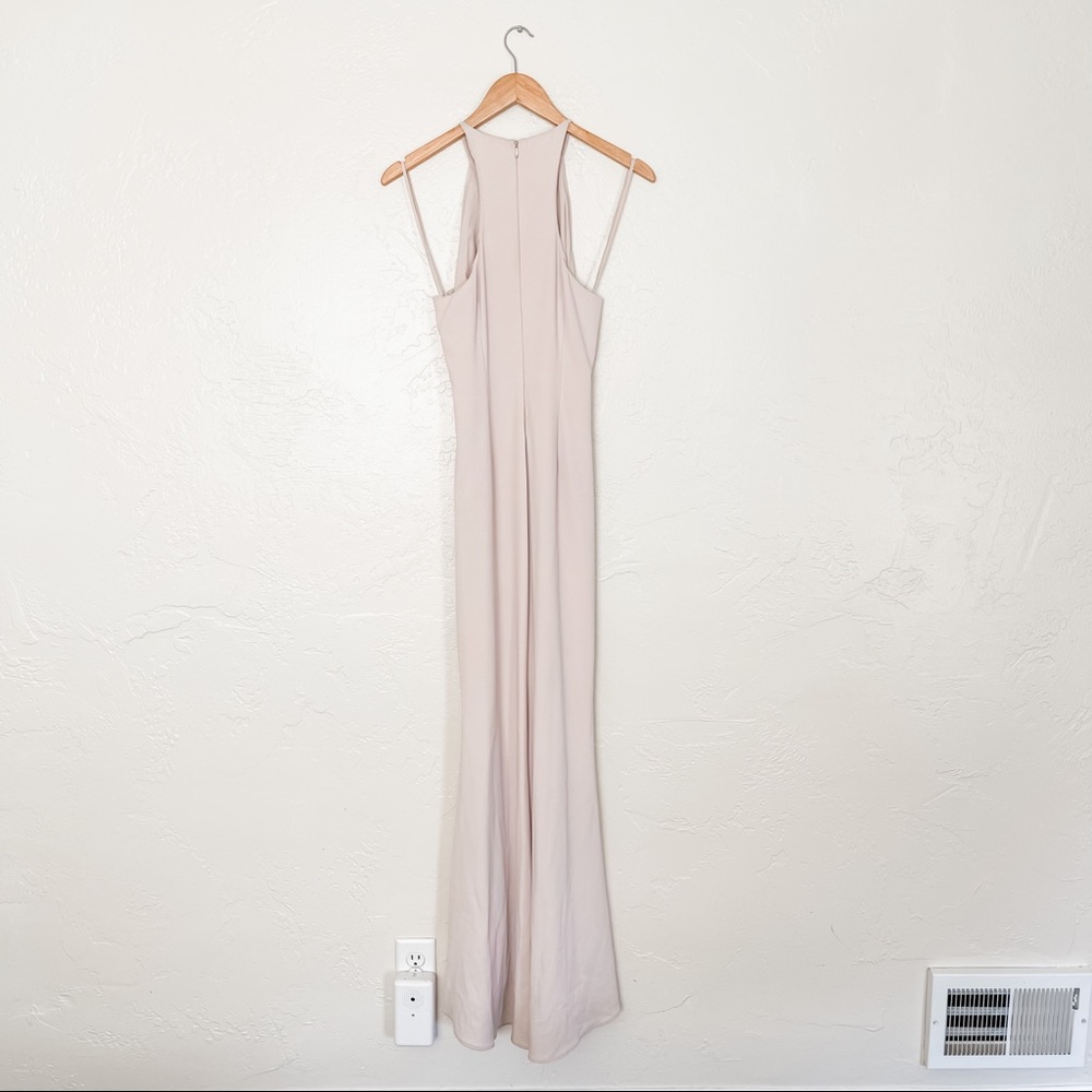 [badgley mischka] halter odessa gown - Picture 2 of 7